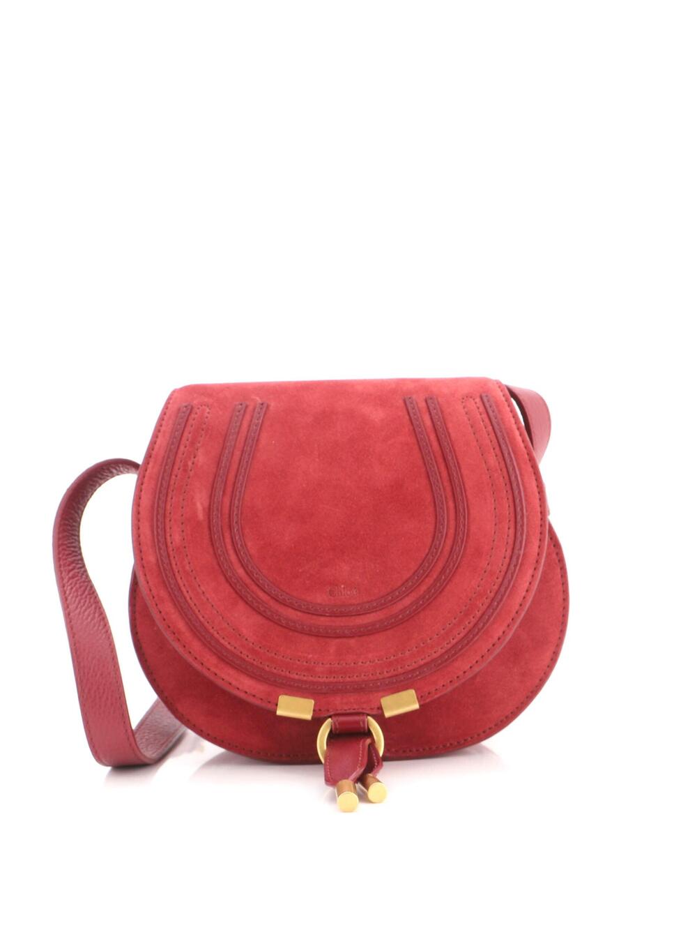 Chloe Marcie Crossbody Bag Suede Small #349238C91B
